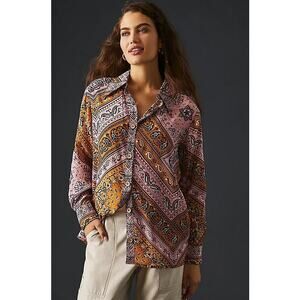 FARM RIO Women's Classic Buttondown Shirt Size M